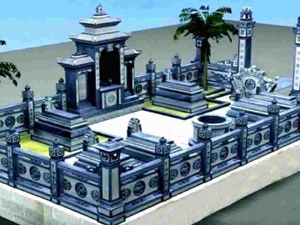 Thi công lăng mộ đá nhà đền thờ Hà Tĩnh