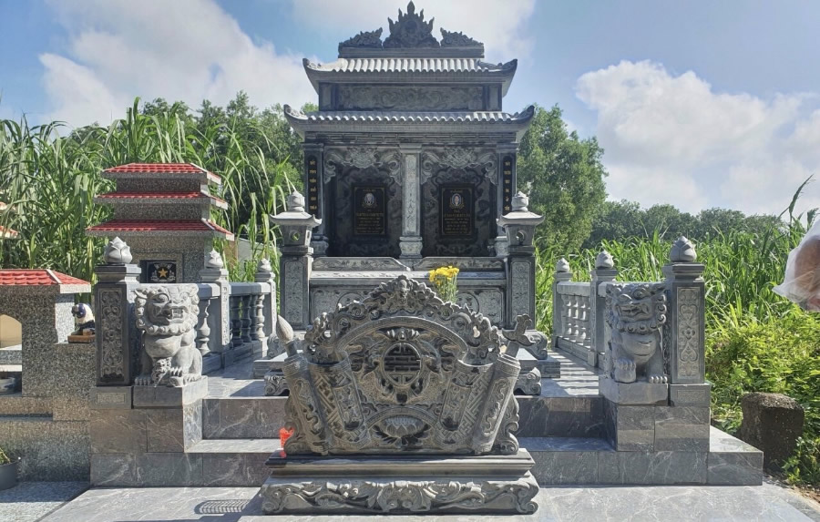 Thi công lăng mộ đá đền thờ Đồng Hới Quảng Bình